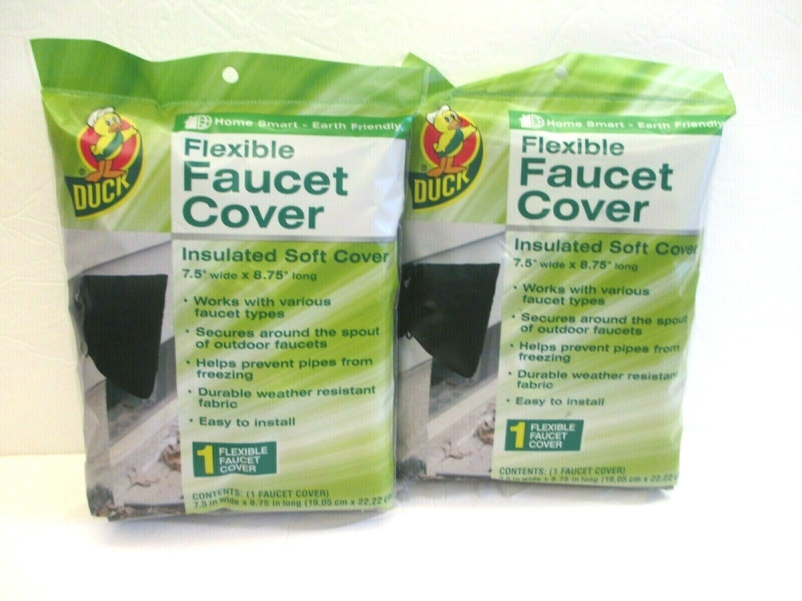 Duck Brand Soft Flexible Insulated Faucet Cover Protects Pipes Lot Of 2 New Bag