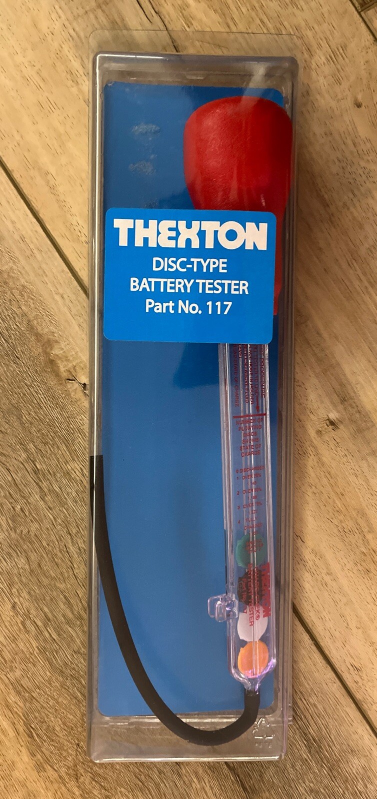 Thexton Battery Hydrometer Pro Disc Type Specific Gravity Tester # 117 FREE SHIP