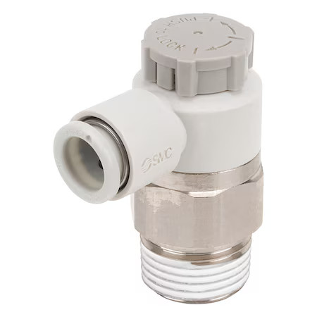 Smc As2201f-01-10Sa Speed Control Valve, 1/8In Bspt, Meter Out