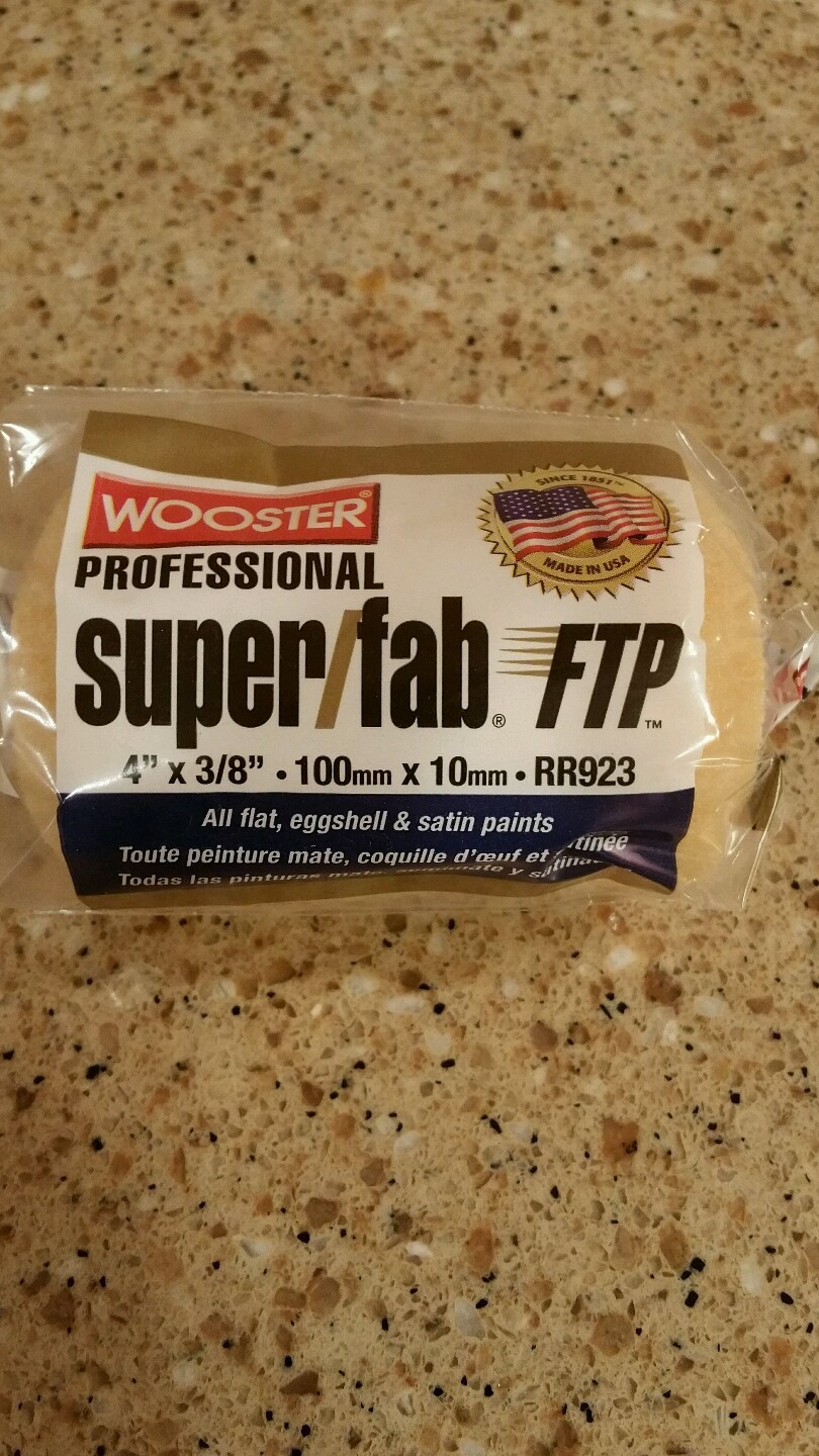Wooster Brush Company RR923-4 Super Fab FTP Roller Cover 3/8-Inch Nap