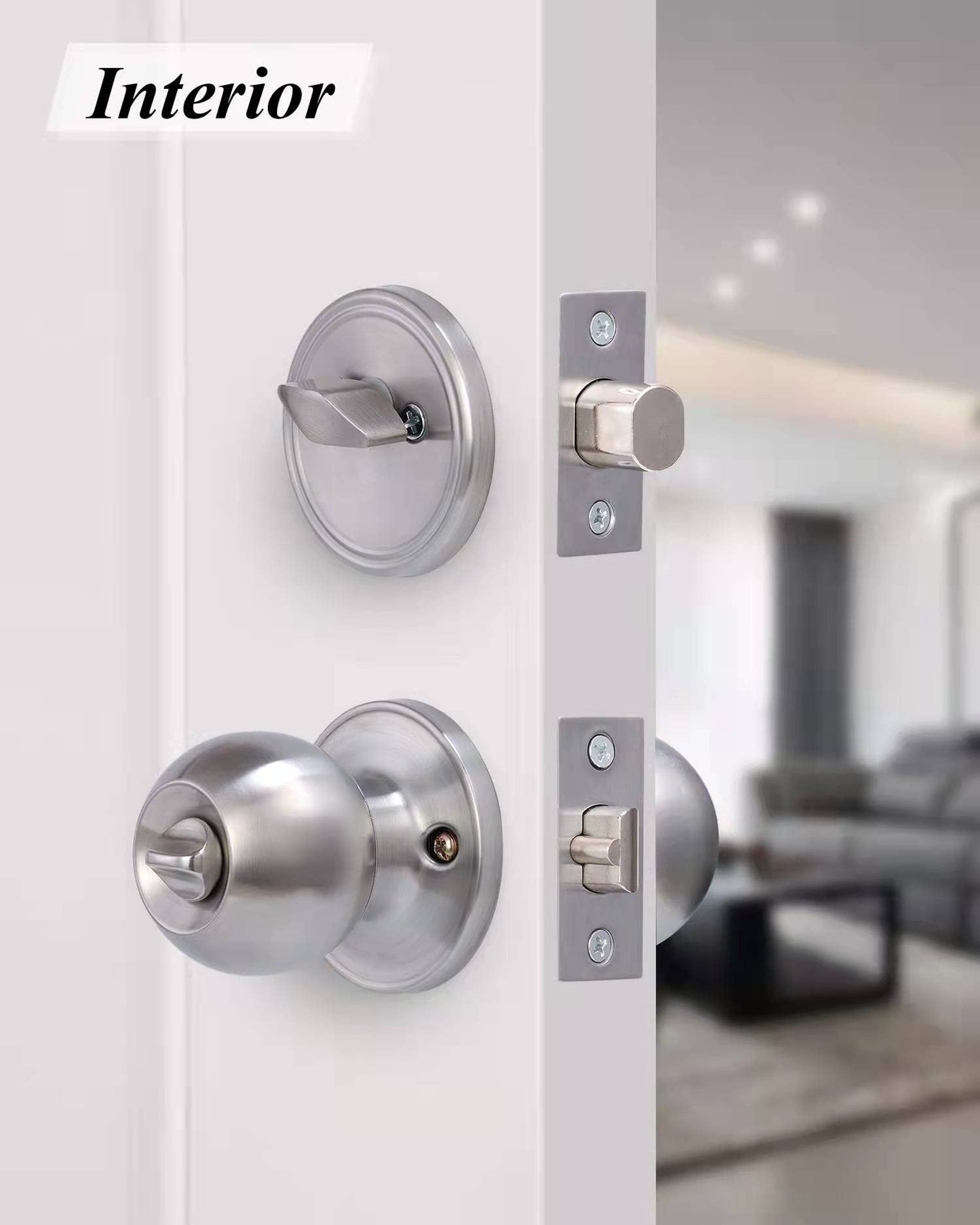 Lanwandeng 2 Sets All Keyed Same Entry Door Knob and Single Cylinder Deadbolt…
