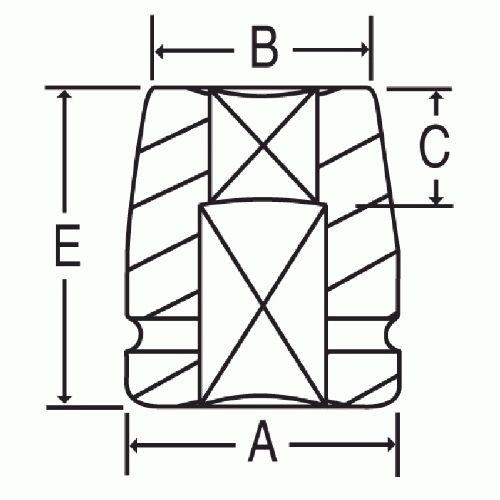 Grey Pneumatic 3319S 3/4″ Drive x 19mm Budd Impact Socket, 4 Point