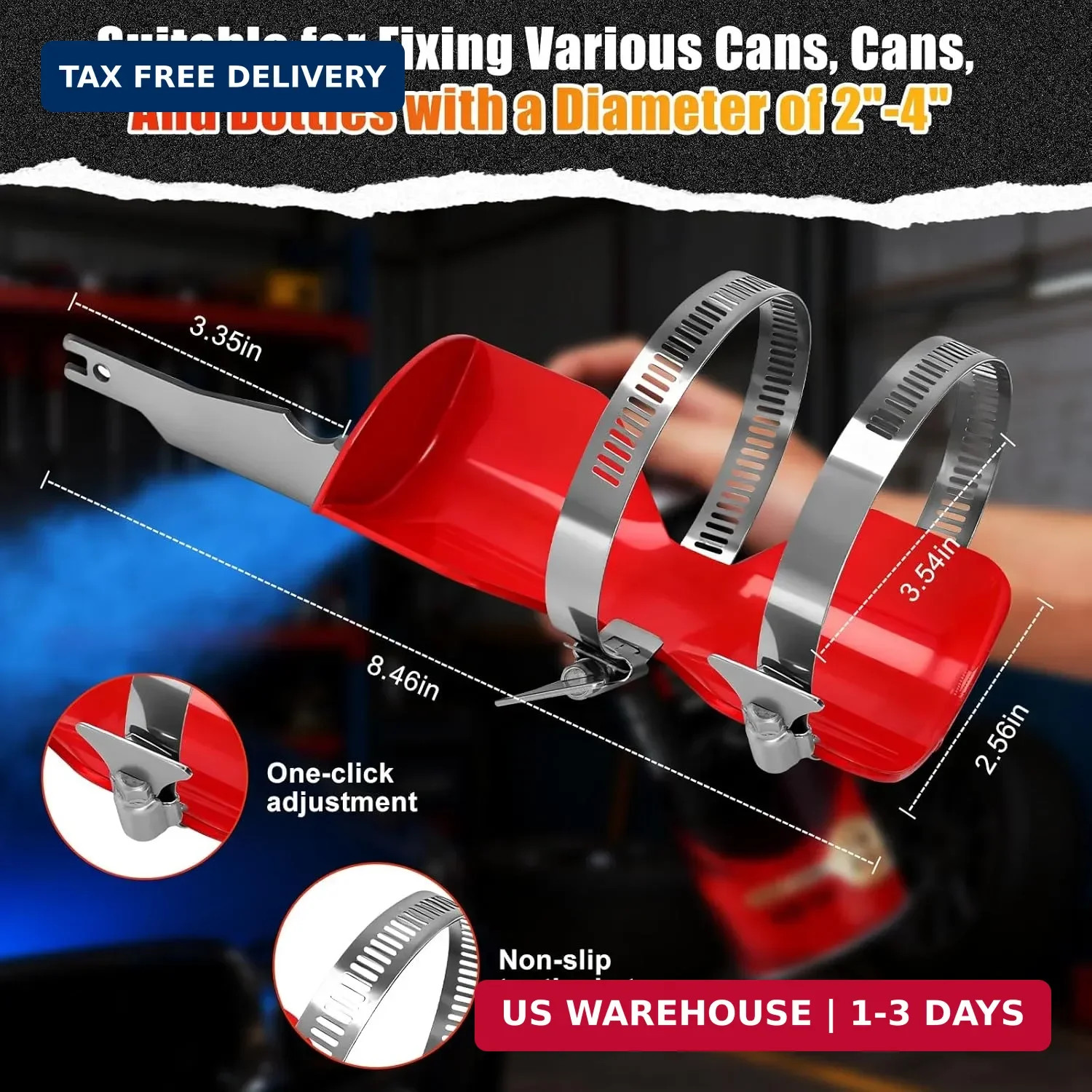 Spray Paint Can Shaker for Reciprocating Saw, Double Clamp Designs for Better Sl