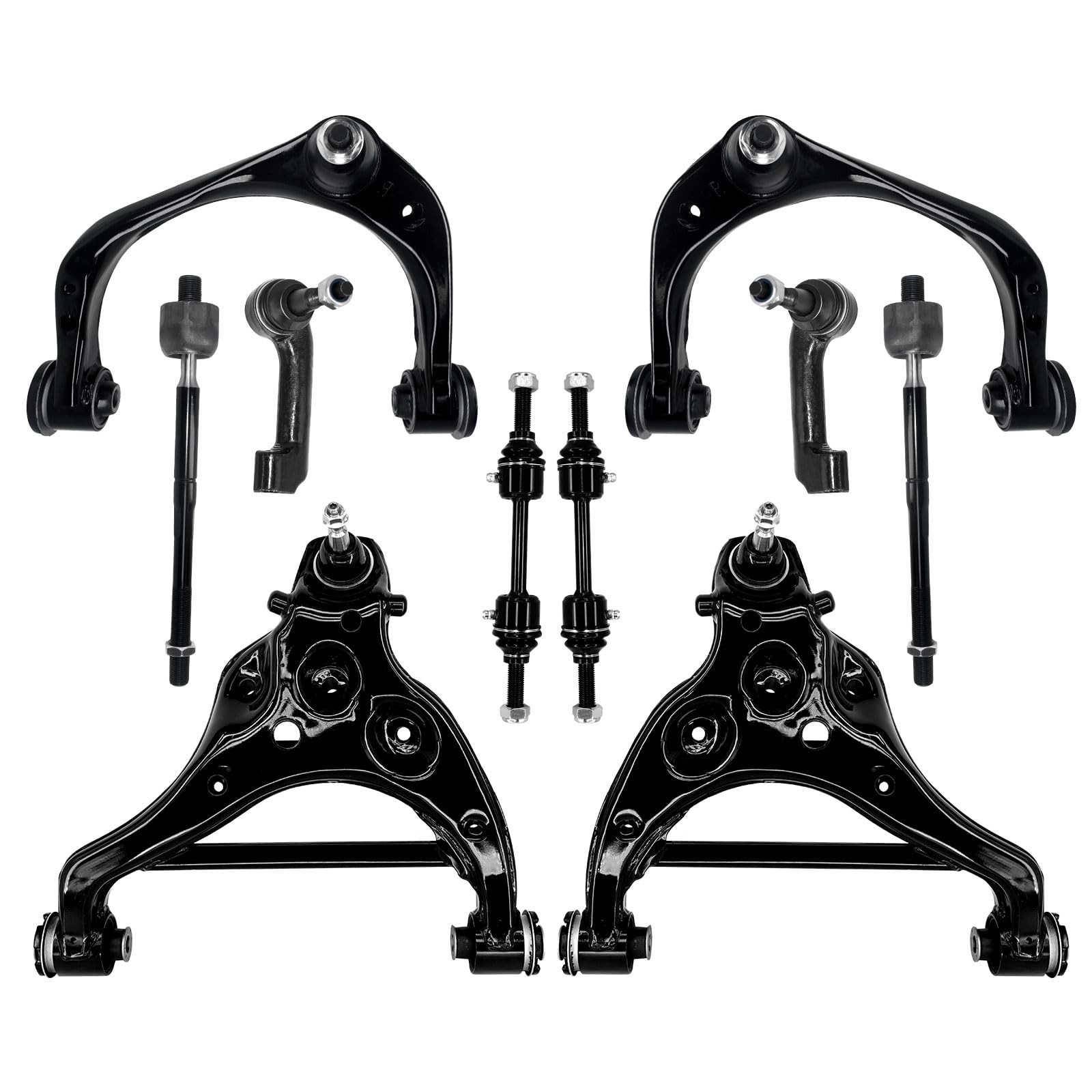 Control Arm Ball Joint Sway Bar Tie Rod Kit 10 Pcs 2015-2020 Ford F-150