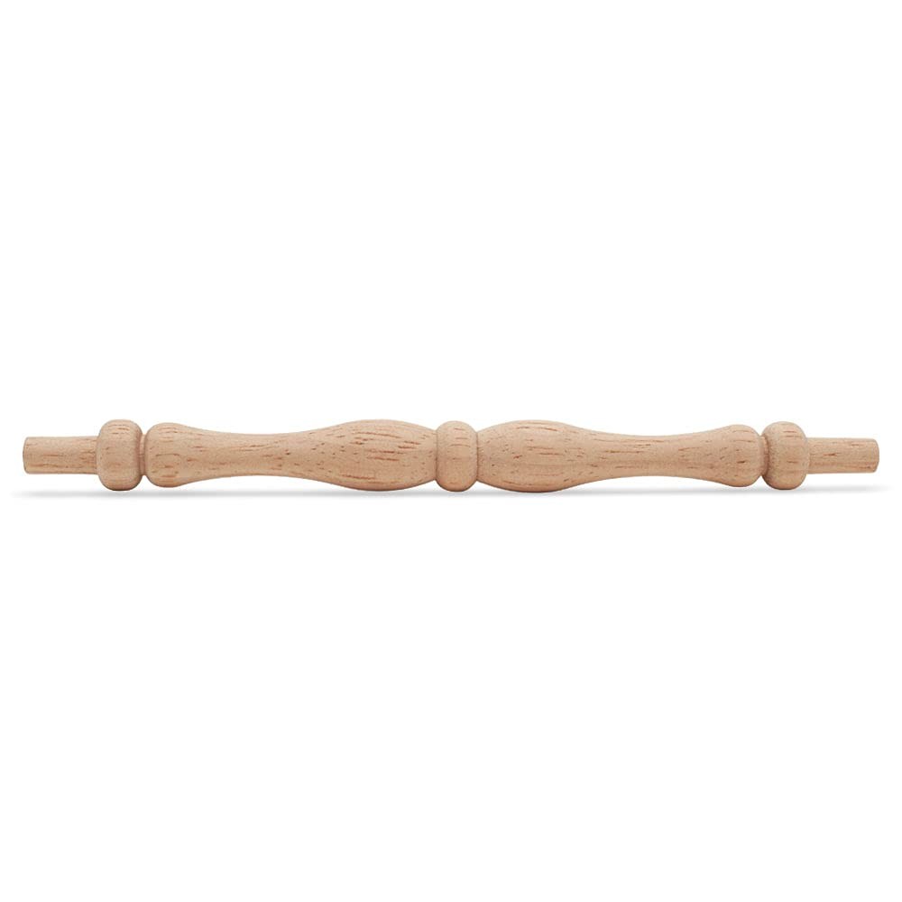 Wooden Baluster Spindles 5-3/4″, Pack of 10 Oak Wood 5-3/4 inch, Natural