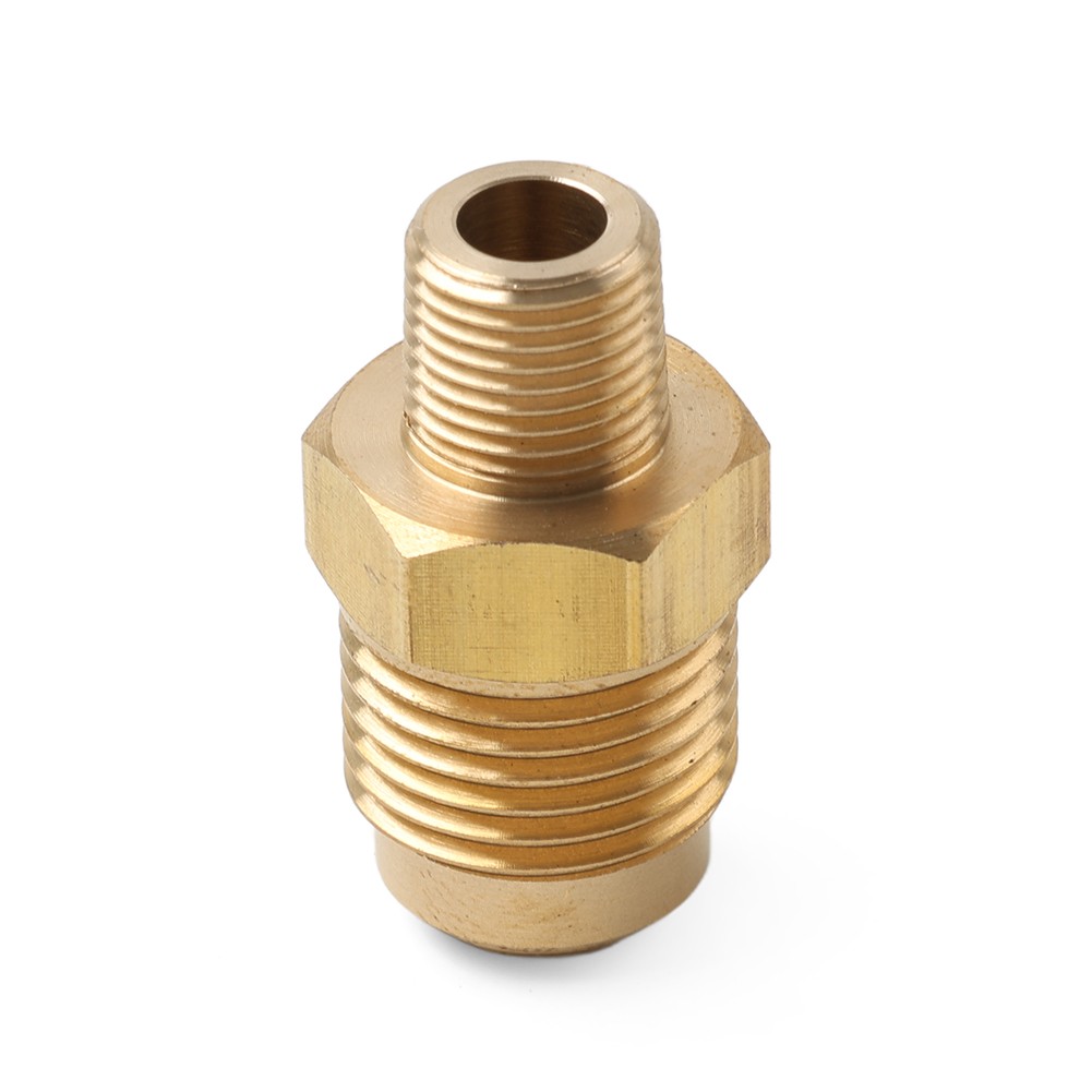 1pc 1/8 NPT Male To 3/8 SAE Flare Brass Pipe Fitting Air Conditioner Adapter