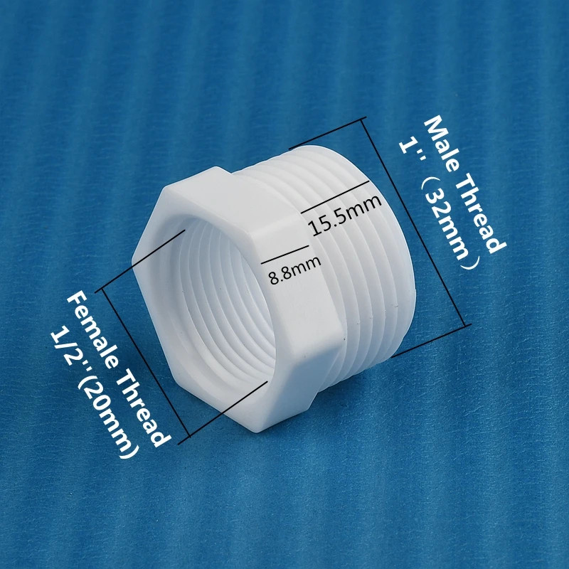 Plastic Threaded Bushing Connector 3/8“ 1/4“ 1/8“1/2″ 3/4″ 1”Straight Male/Fema
