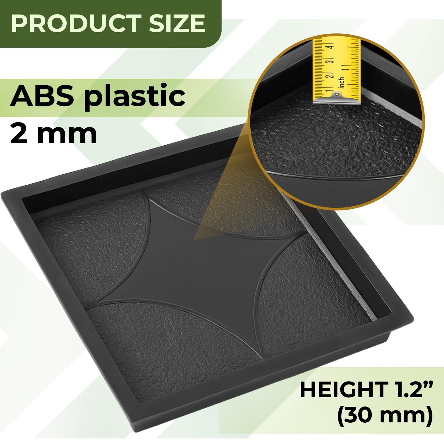 Betonex Plastic Molds Concrete Set Patio Paving Mold 4 Pcs – Big Large