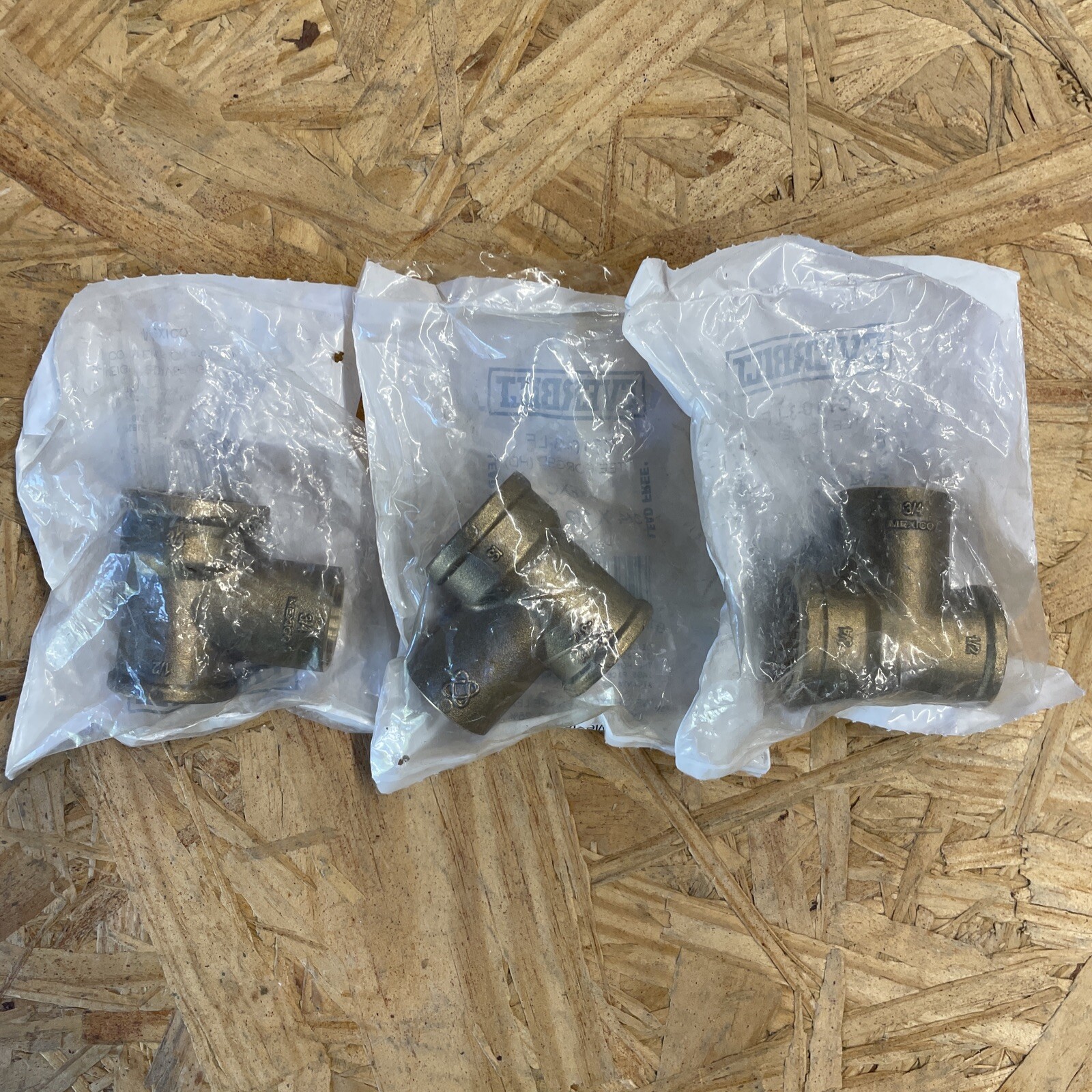 (3 Pack) Everbilt C7103-LF 3/4 in. x 1/2 in. x 3/4 in. Forged Bronze FXFXC Tee