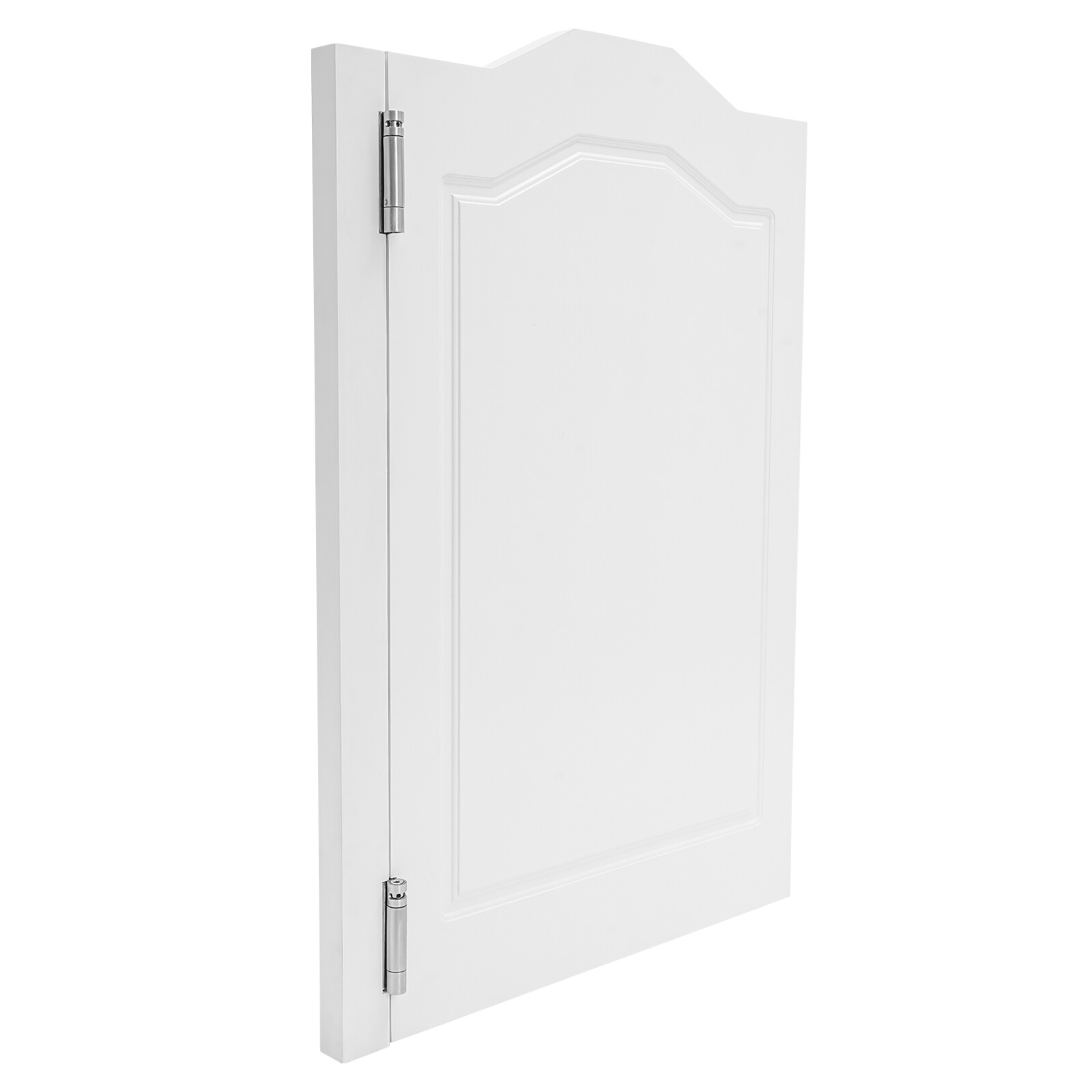 Partition Door, Swing Solid Wood Door, White Partition Door for Shop Entrance