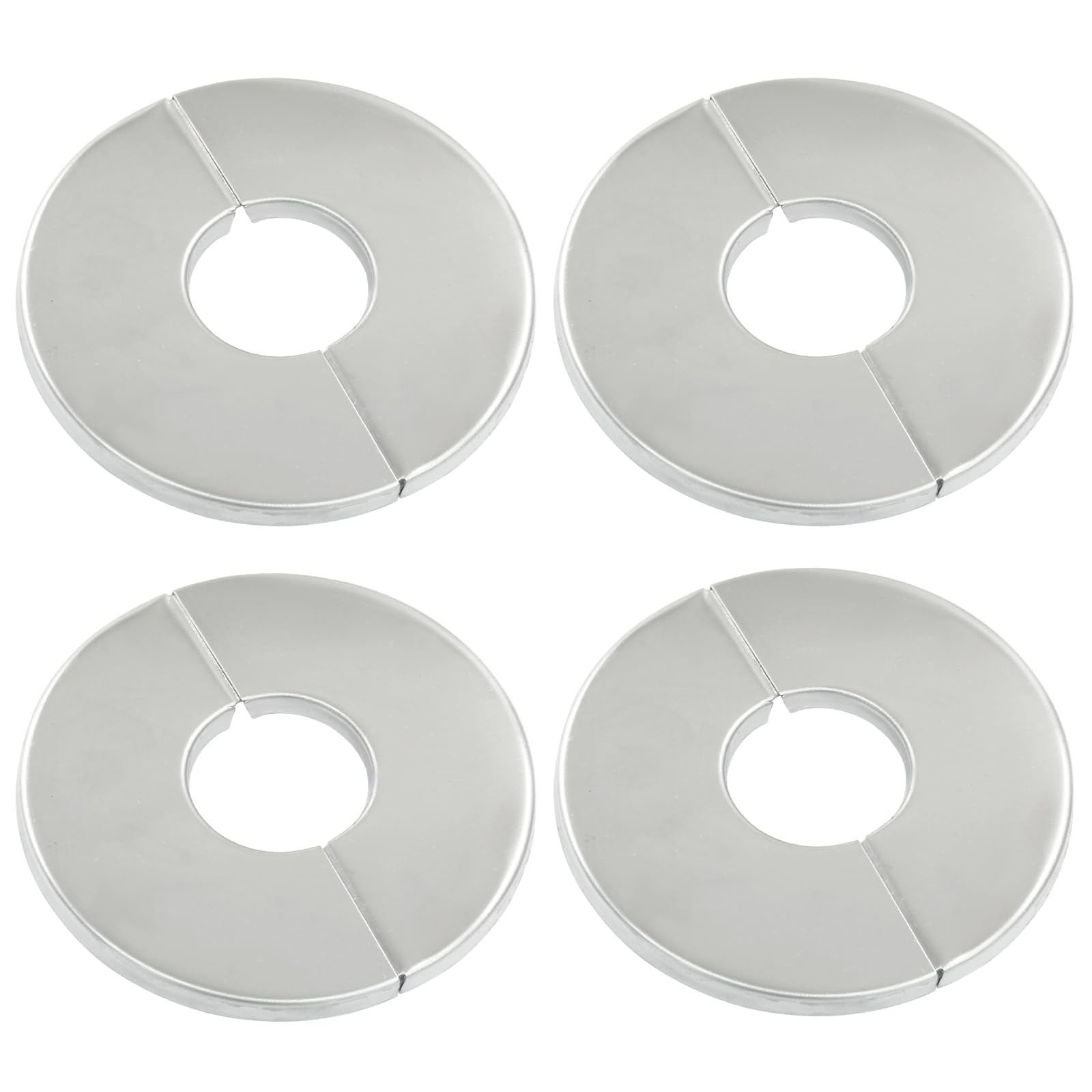 Cionyce 4 Pcs Wall Split Flange, Stainless Steel Round 22mm, Silver