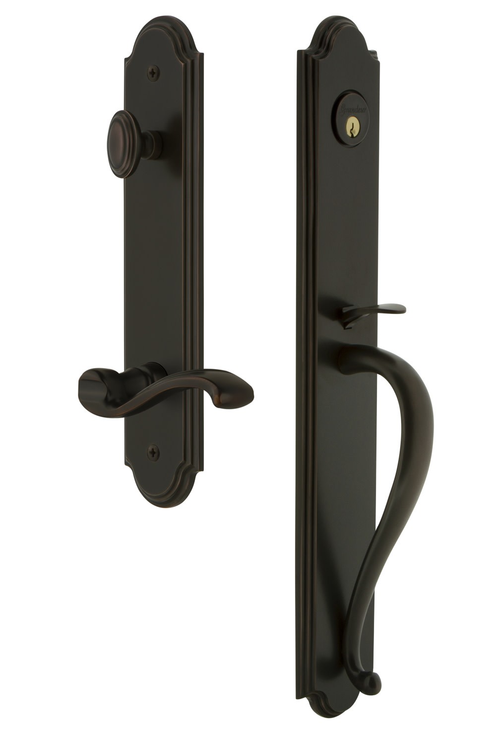Grandeur ARCSGRPRT_ESETD_NA_RH Arc Solid Brass Rose Right Handed – Bronze