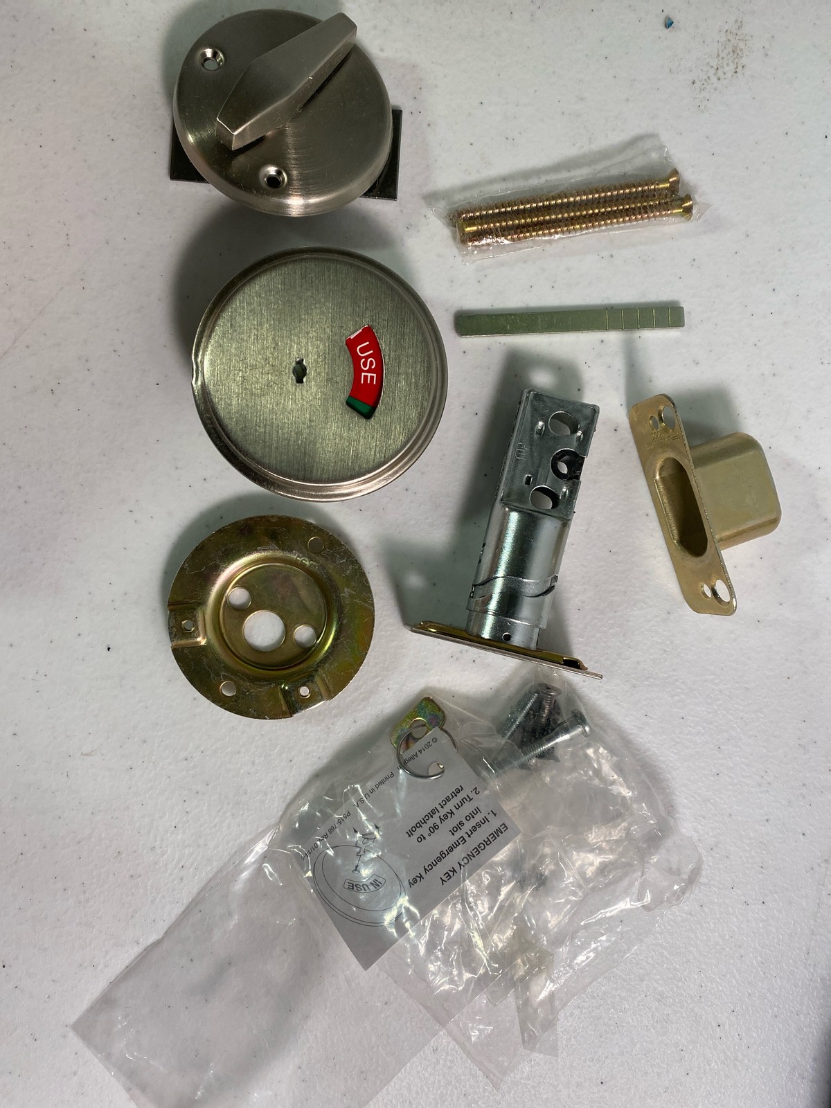 Falcon D271626 Indicator Deadbolt – Satin Chrome
