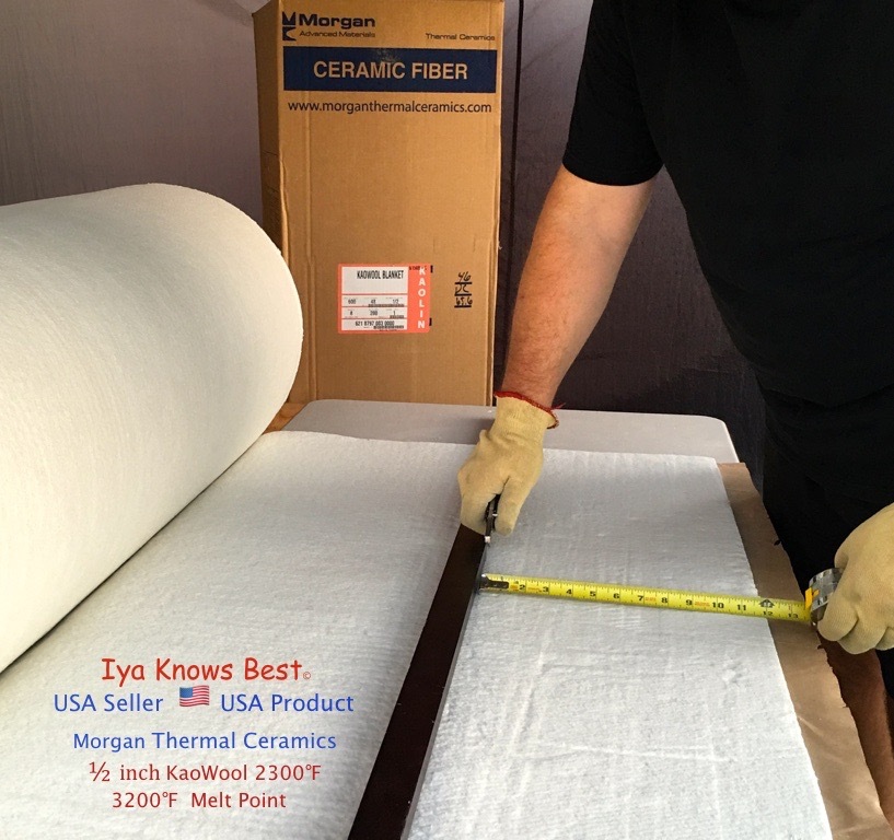 1/2″ Kaowool 20″x24″ Ceramic Fiber Blanket Insulation 8# Thermal Ceramics 2300F
