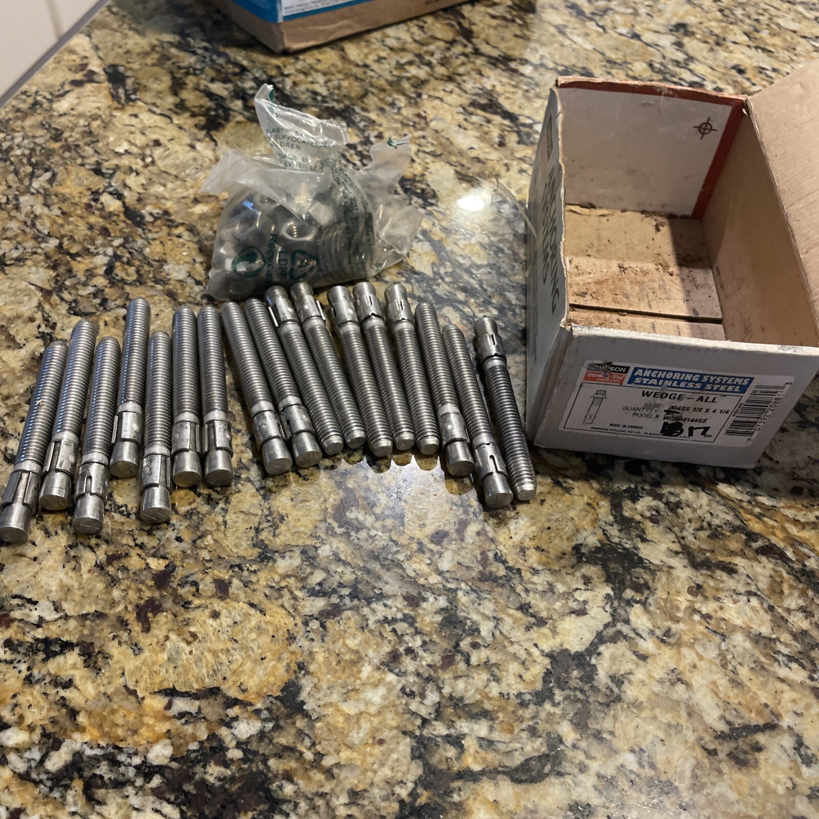 17-Simpson Strong-Tie 1/2 in x 4-1/4 in 304 Stainless Expansion Anchors