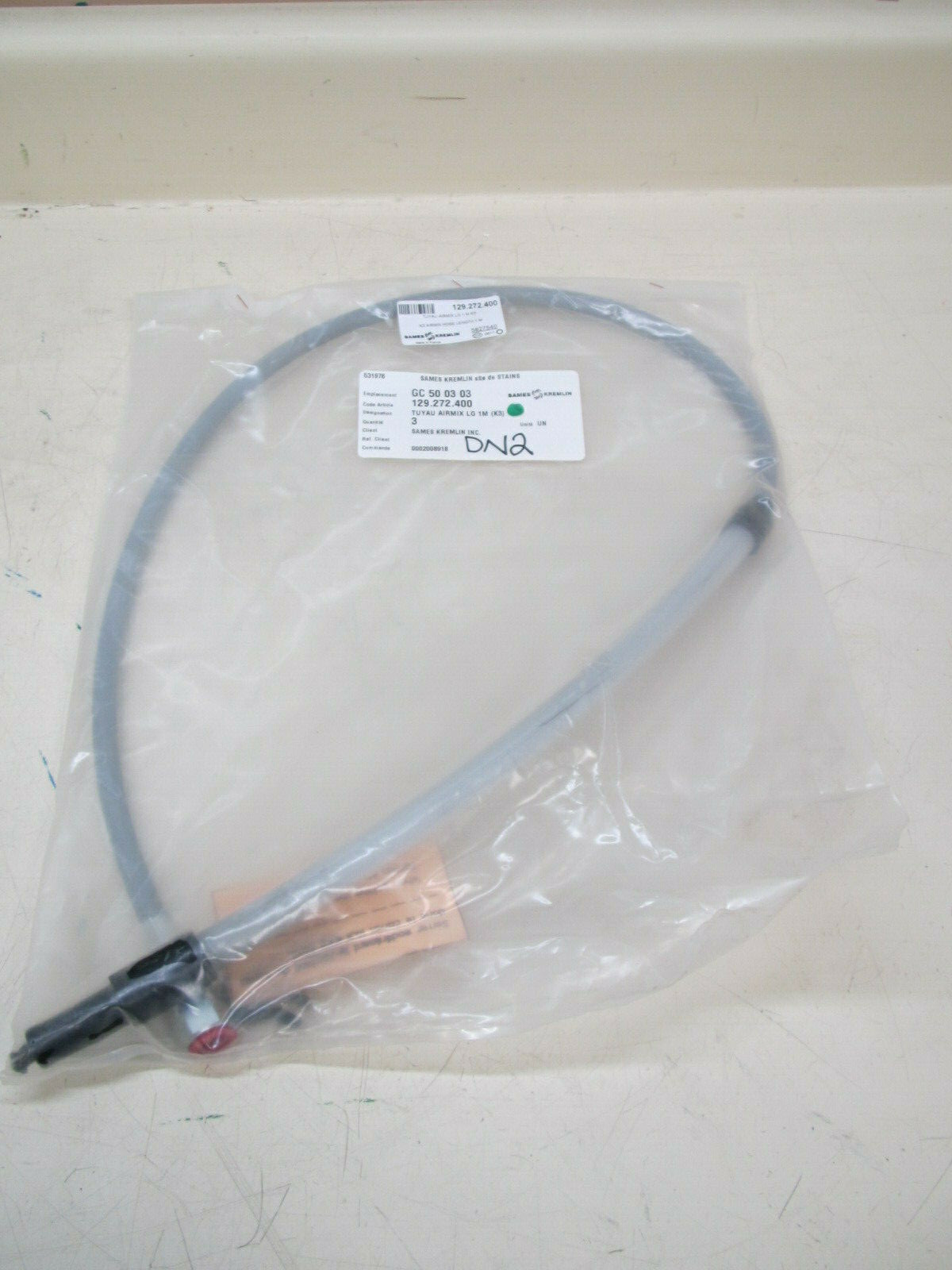 Sames Kremlin 129-272-400 K3 Airmix Fluid Hose 3′ New Free Shipping