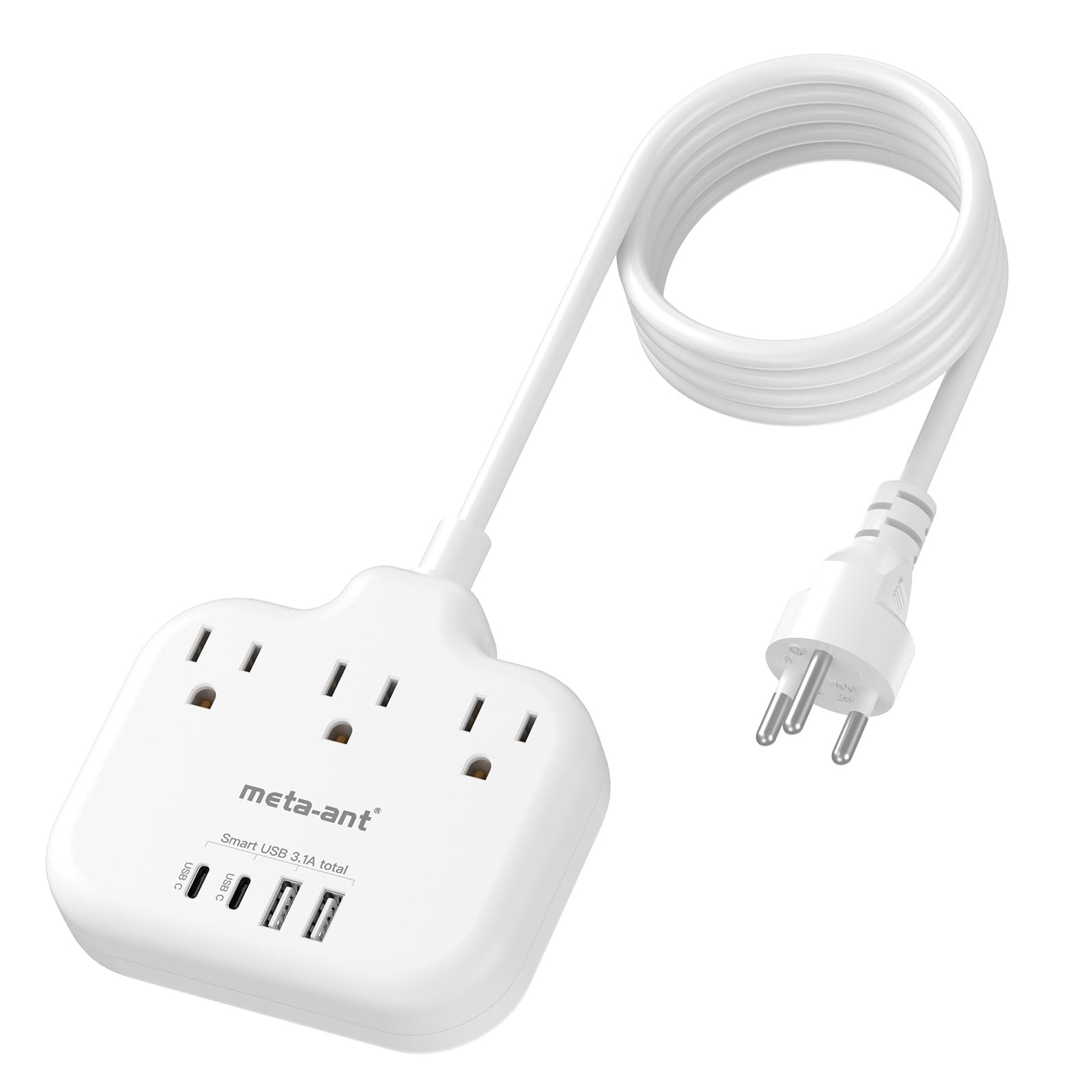 Thailand Power Adapter with 4FT Extension 4FT-Thailand Plug, Type O