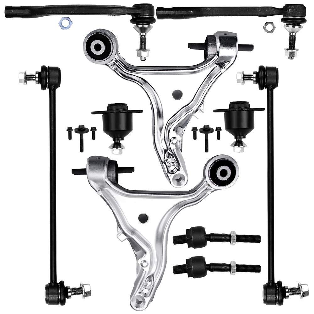 10pc Suspension Kit LCA Tie Rod Sway Bar Ball Joint for Volvo S60 V70 01-07