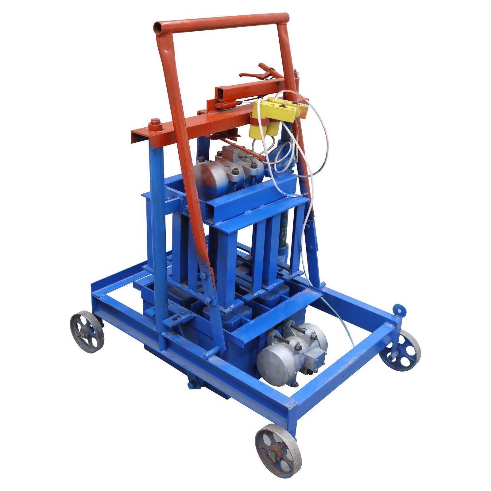 Hand-propelled Hollow Soil Block Brick Molding Machine 220V 15.75×7.87×7.87in