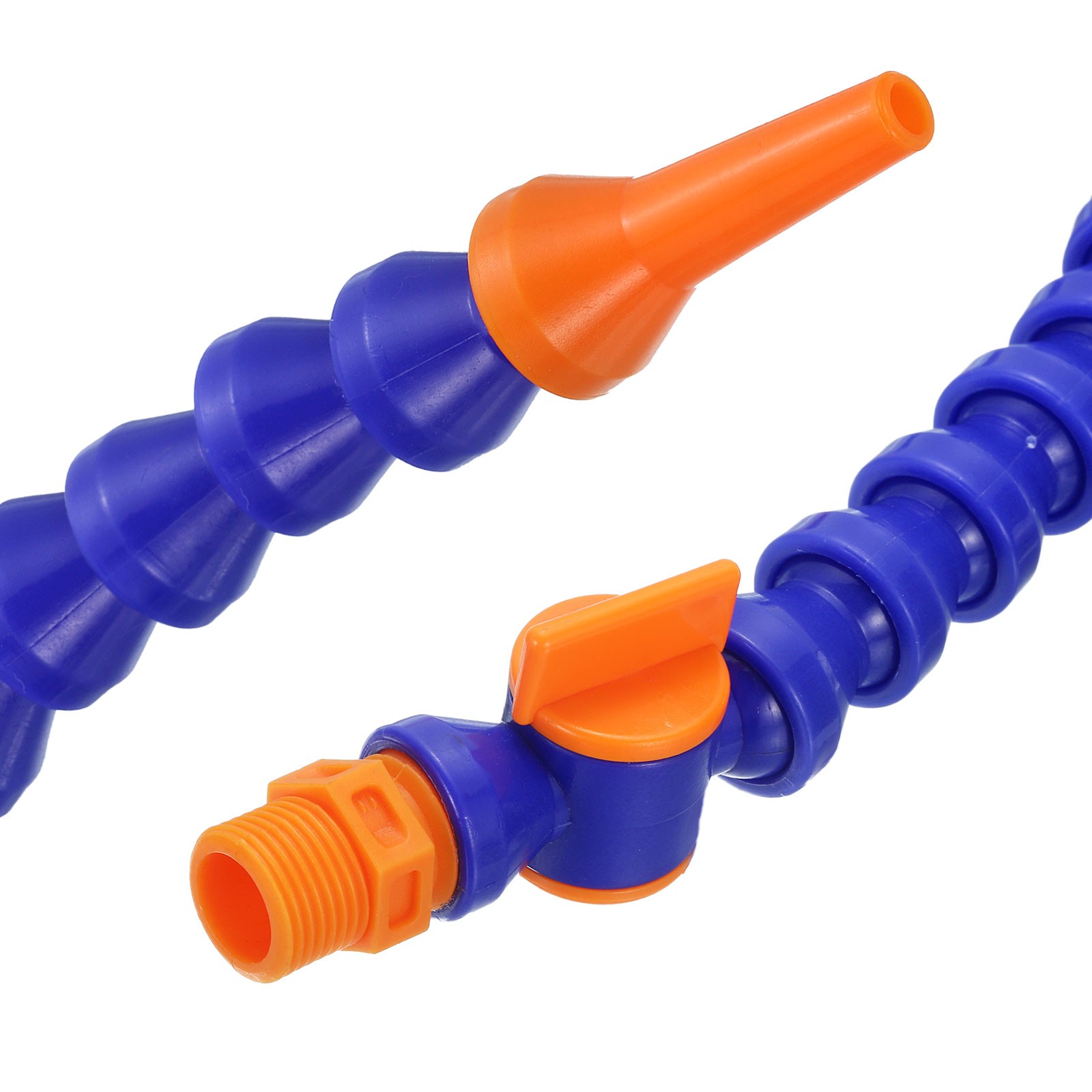 4Pcs G1/4″ 400mm Y Shape Flexible Water Oil Coolant Pipe Hose with Switch