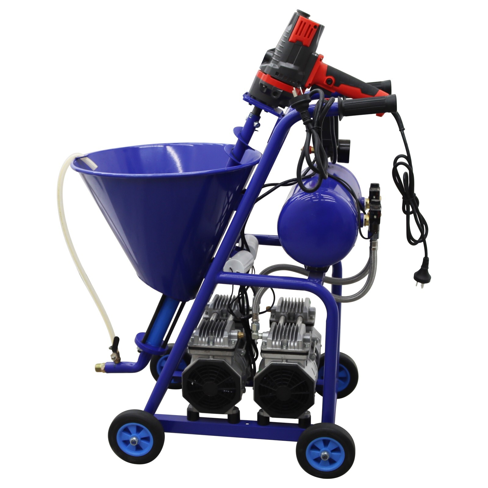 Polyurethane Foam Spray Machine Electric Putty Sprayer 50L Hopper 220V 1-10L/min
