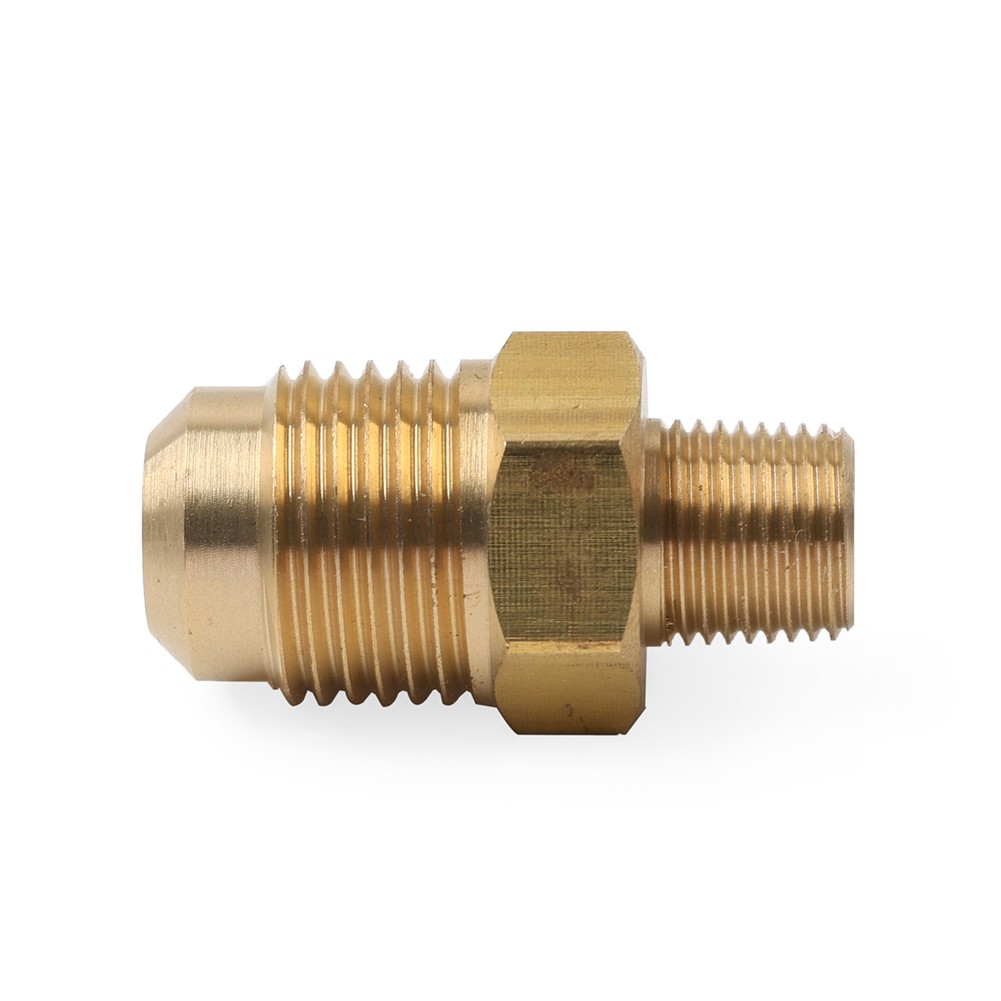 1pc 1/8 NPT Male To 3/8 SAE Flare Brass Pipe Fitting Air Conditioner Adapter