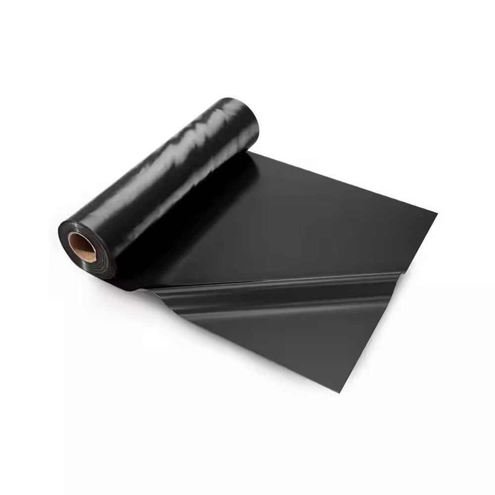 6 Mil Plastic Sheeting, Heavy Duty 10 X 100Ft. Black Drop Cloth, Polyethylene Ta