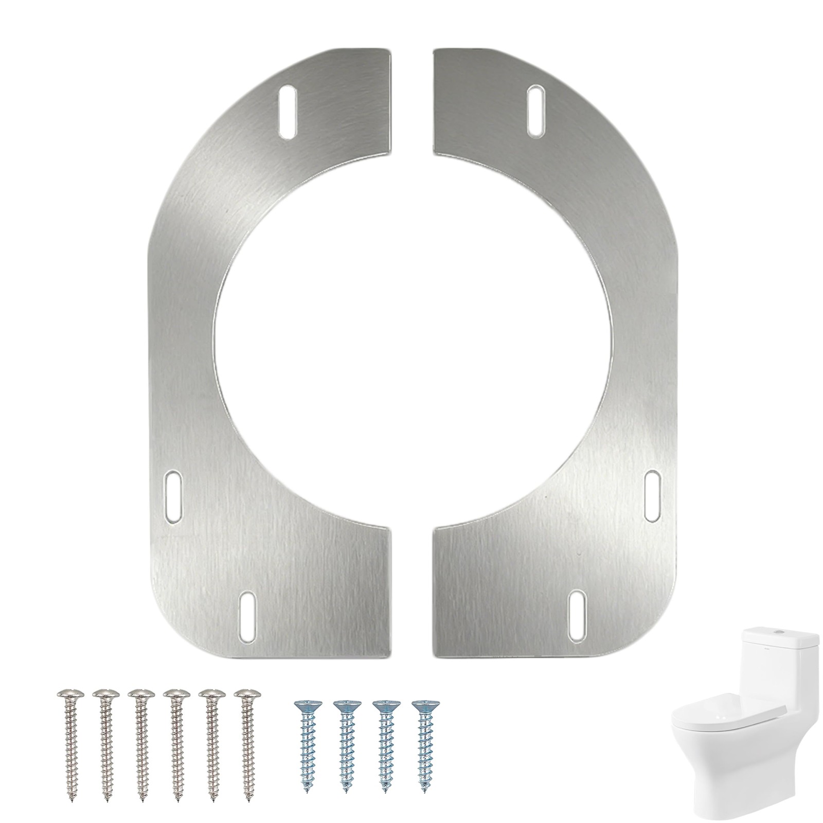 Toilet Flange Repair Kit,490-11322 Closet Floor Silver