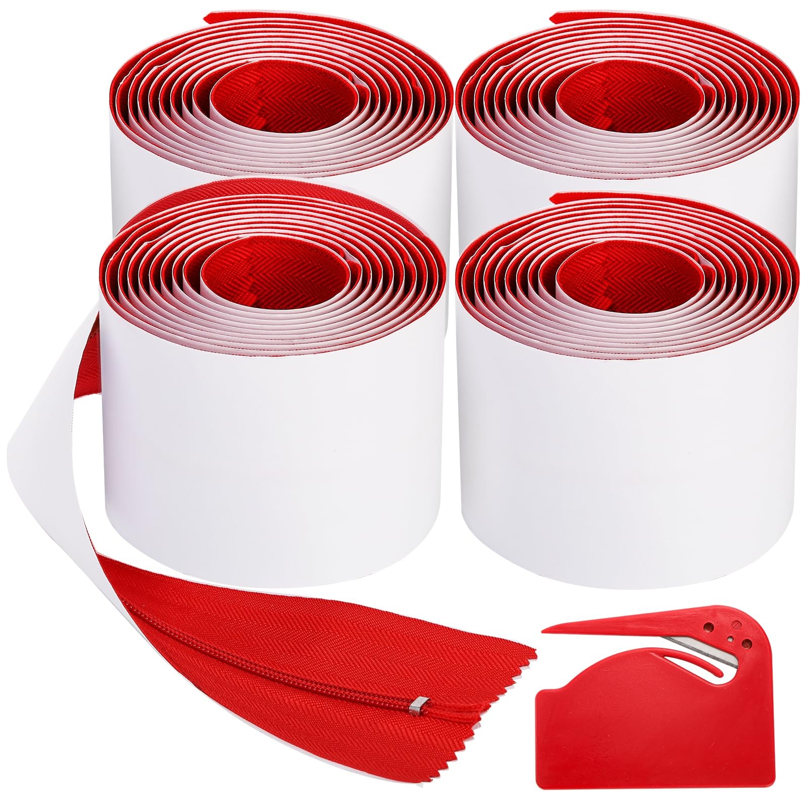 Dust Barrier Zipper Door Kit 7ft Self Adhesive Zipper Dust Protector