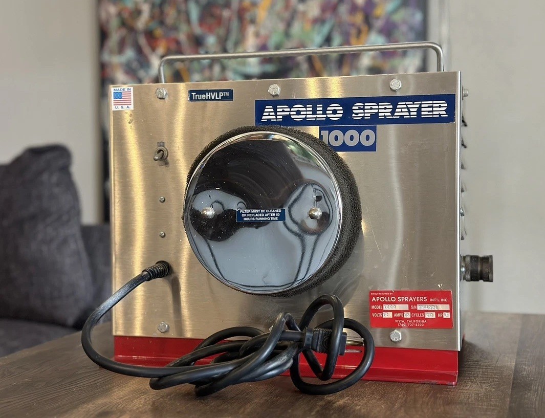 APOLLO Paint Sprayer Model 1000 4 Stage HVLP Turbine Motor – Made In USA