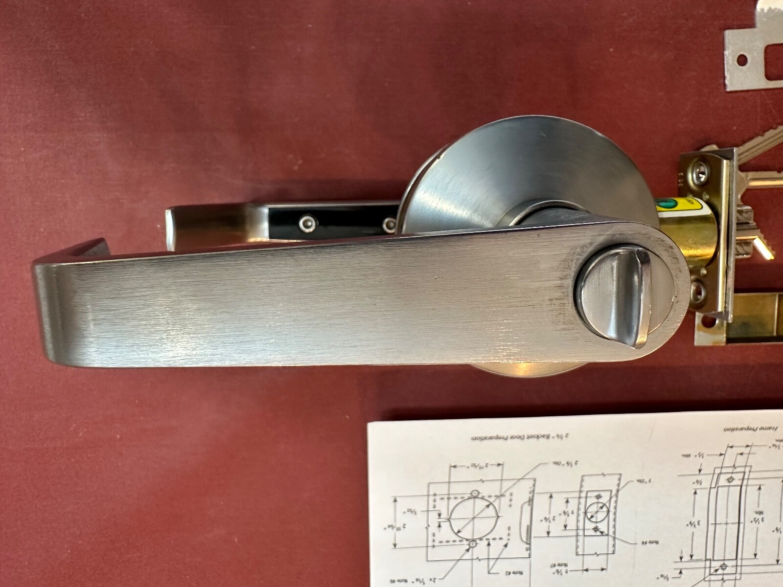 Best 7K Lever Lockset With Turn Button, New SFIC – 7 Pin Core & 3 Keys