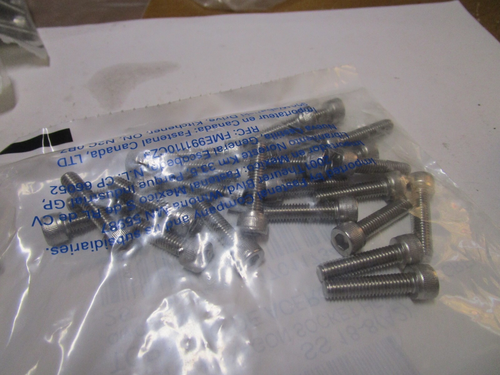 M6-1.0 x 25mm L 5mm Hex A2-70 Plain Stainless Steel Socket Head Cap Screw QTY 25