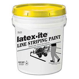 Latex-ite® 5040 5 Gal. Line Striping Paint, Lead-Free, Fast Dry, Yellow, 1