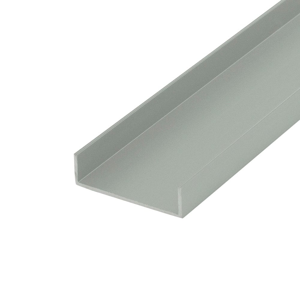 Outwater Satin Finish 1-11/64” Aluminum U-Channel 1-Parent Alu450-S C-Channel