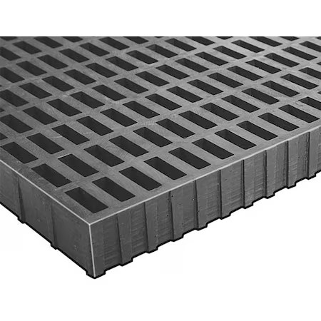 Fibergrate 263986 Fiberglass Frp Grating, 8 Ft, Gray