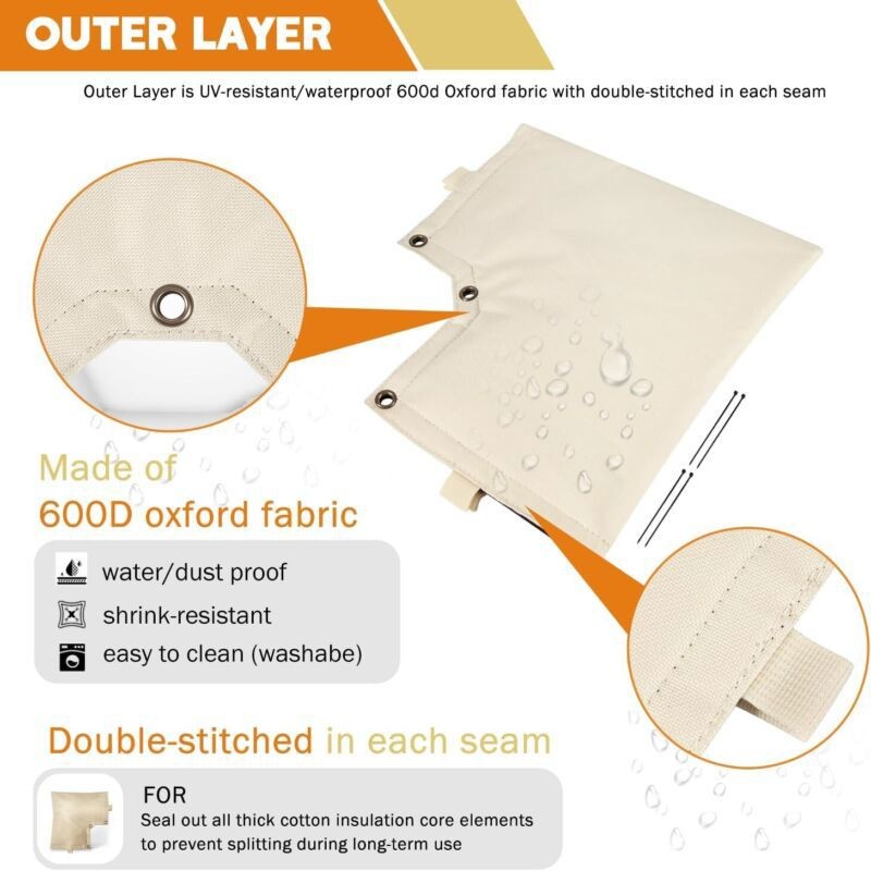 Backflow Preventer Pipe Insulated Cover for Outdoor Winter Freeze Protection