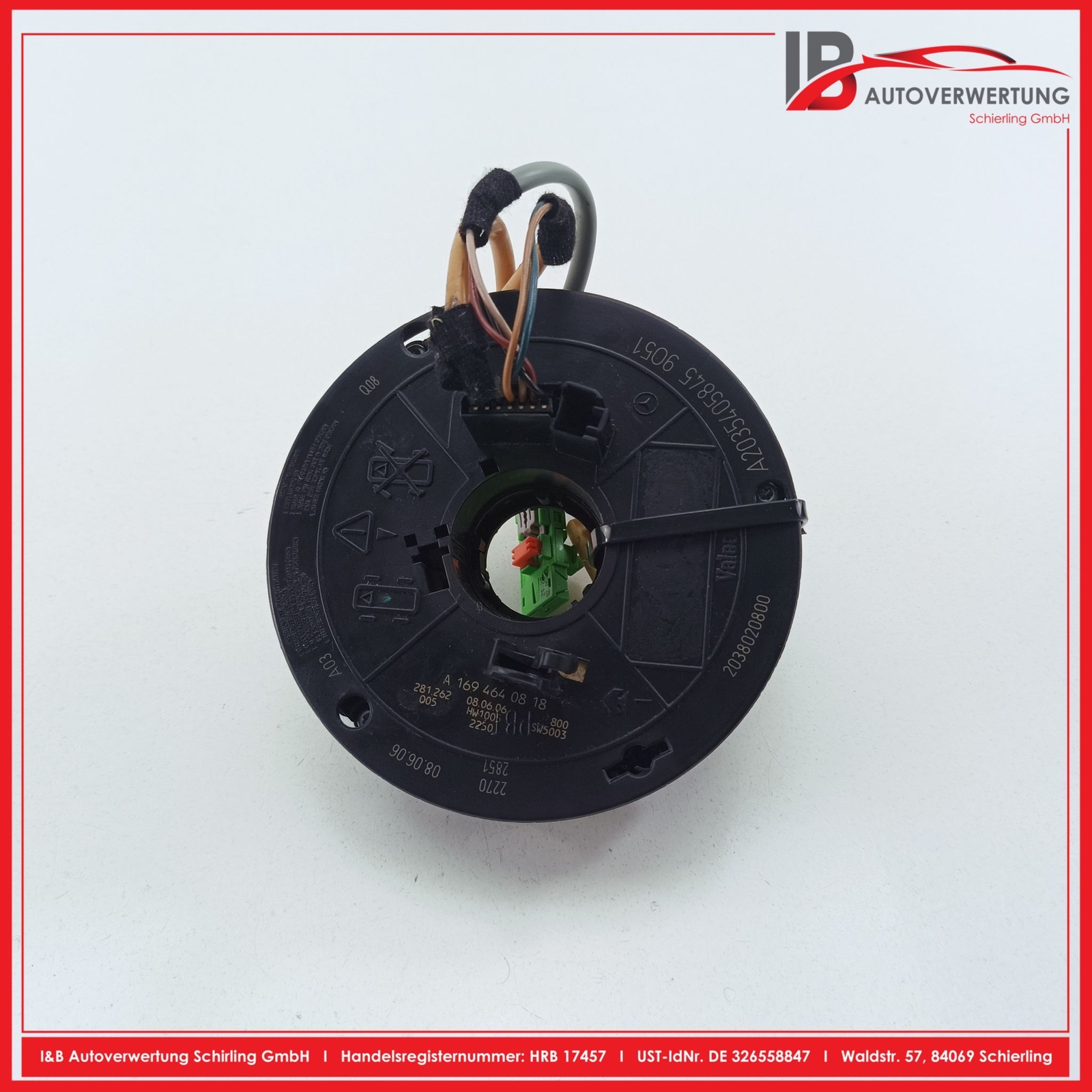 MERCEDES BENZ C CLASS ESTATE W203 C230 SLIP RING STEERING ANGLE SENSOR A16946…