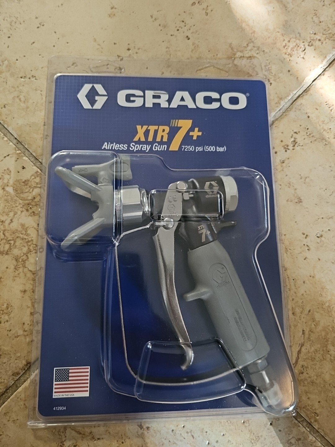 Graco XTR7+ Airless Spray Gun, 519 NOZZLE TIP 4-Finger XTR722 NEW 7250 PSI
