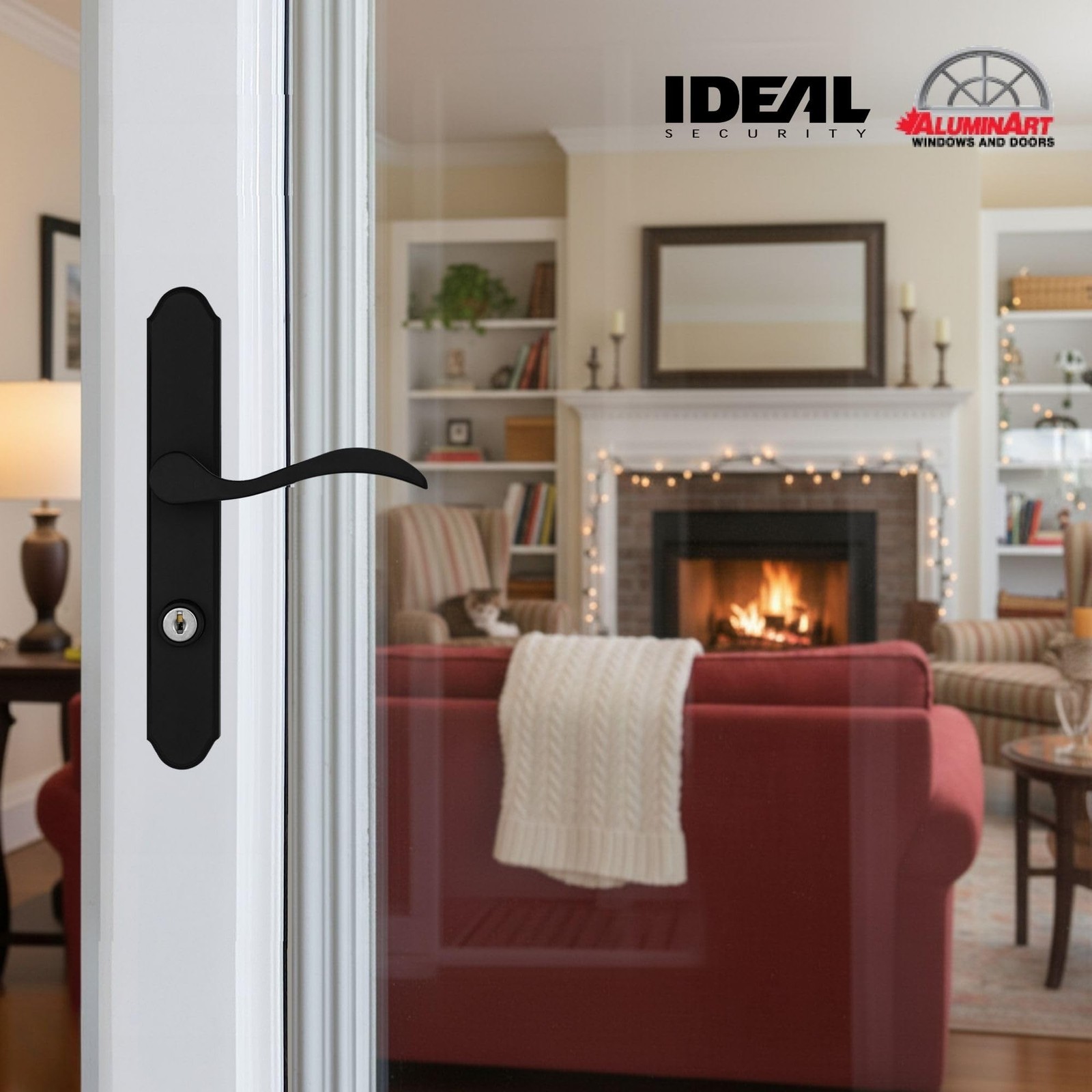 Ideal Security MCMB Curved Mortise Lock Set, Exclusive Replacement for Alumin…