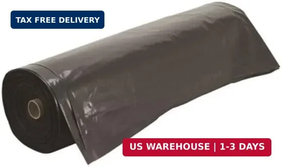 Frost King P1025B/6 Polyethylene Sheeting, 10′ x 25′ x 6 mil., Black