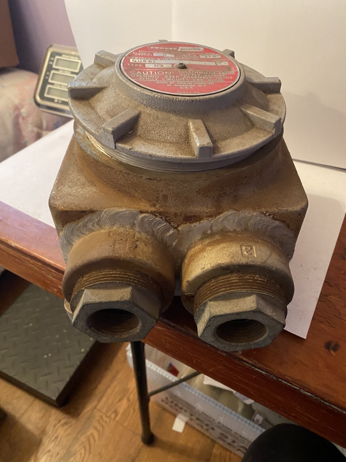 CROUSE-HINDS GUB01 YPE NX EXPLOSION PROOF JUNCTION ENCLOSURE (BS-1030)