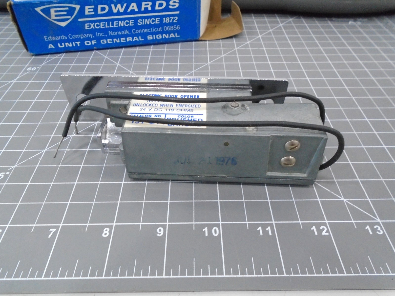 NEW Edwards 151-G1 Electric Door Opener 24 Volt DC 119 Ohms Brushed Chrome