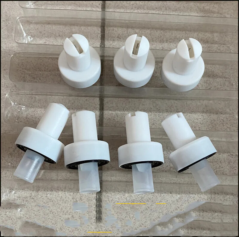 8PCS Flat Nozzle Electrode Needle Powder Spray Gun Head Spraying Accessories