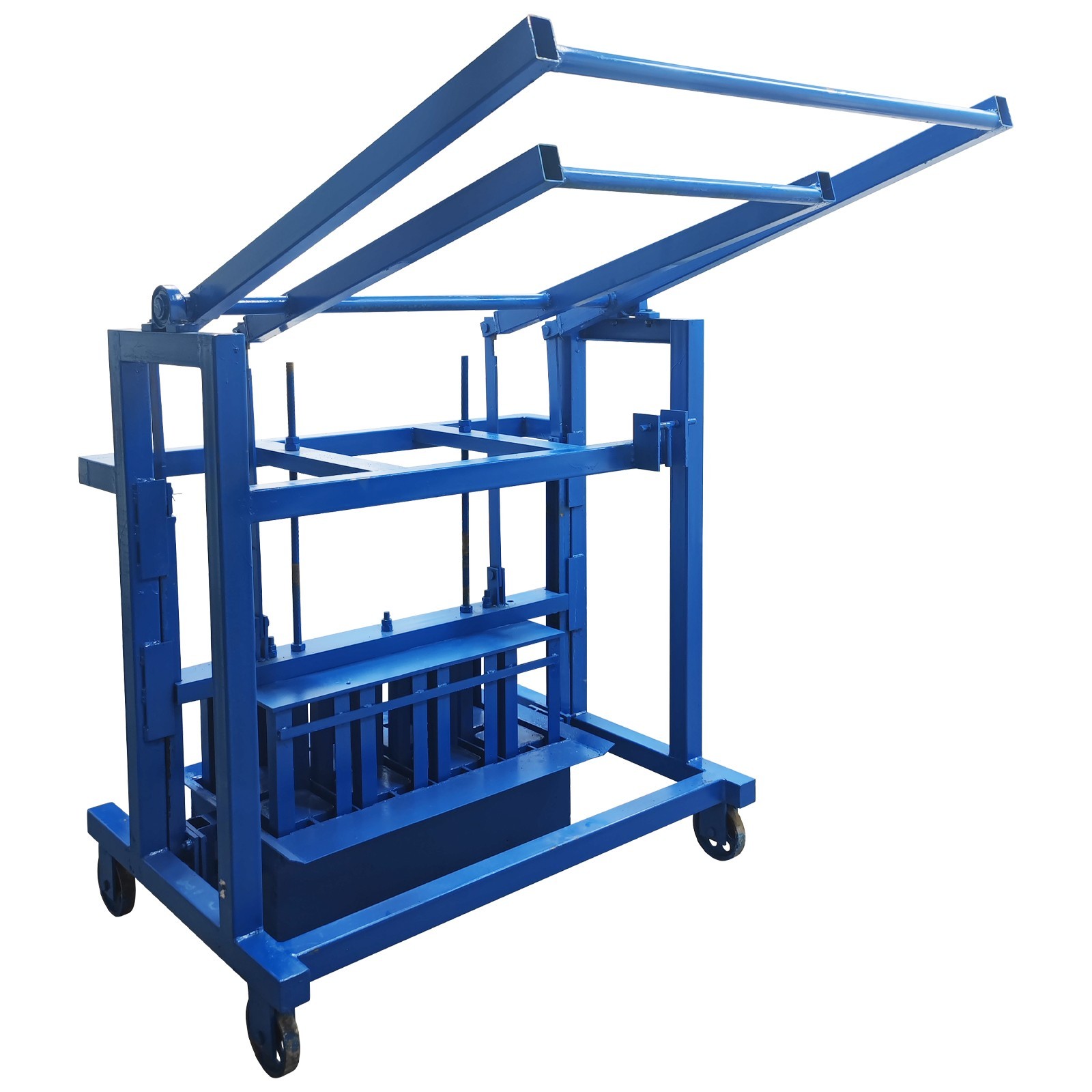 Manual Hollow Soil Block Brick Molding Machine Brick Maker 4Bricks Each Time H1