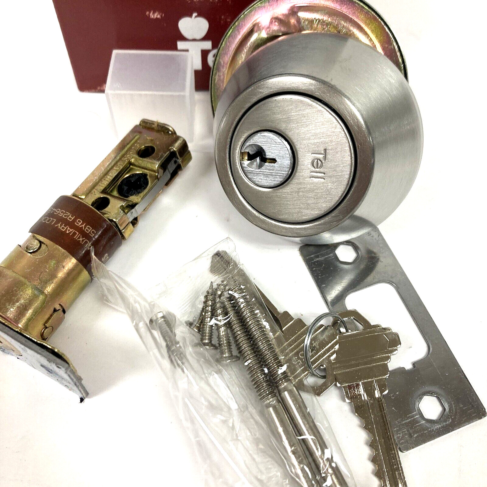 Tell Commercial DB2051 32D ADJ SCC CS 1-Cyl Deadbolt KD – Satin Stainless Steel