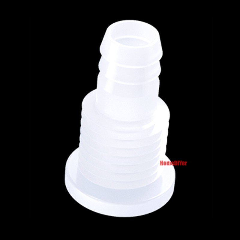 Straight Thread Reducer Joiner Tube Plastic Barbed Connector Pipe Hose Air Water
