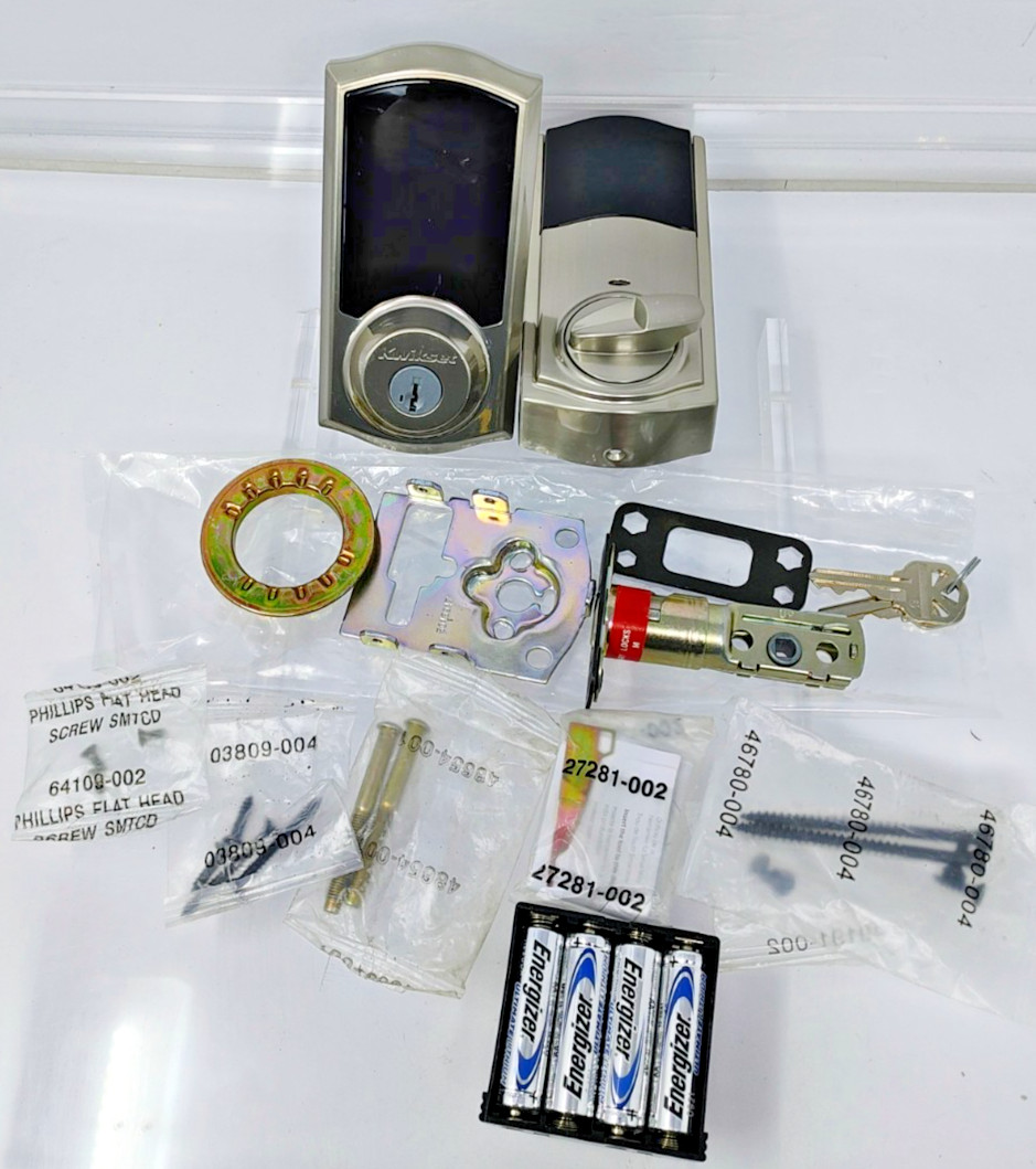 Kwikset 916 Keyless Entry Touchscreen Deadbolt Full Kit *missing Z-Wave Chip*