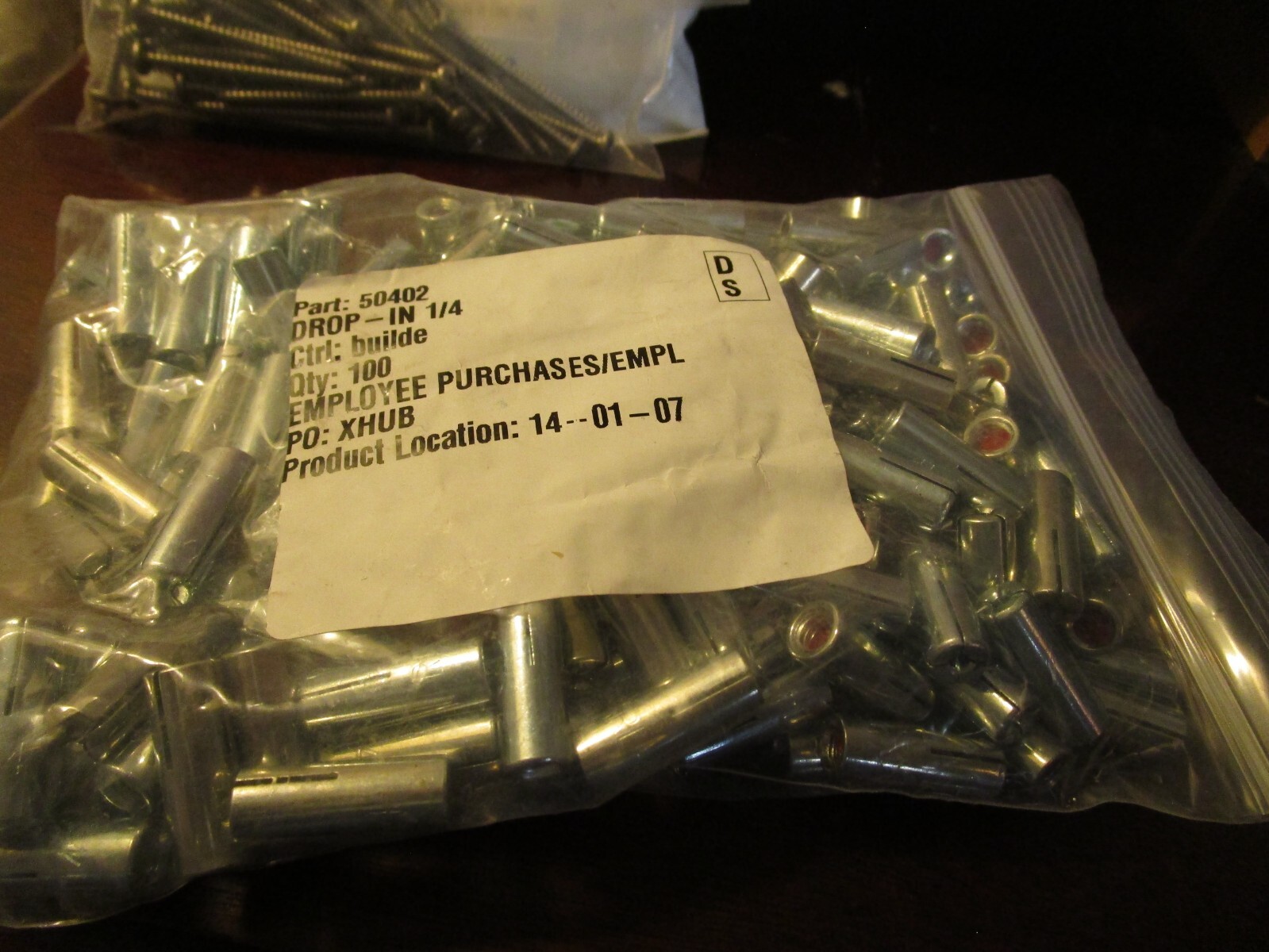 1/4″-20 thread x 3/8″ hole x 1″ Min. Embed. Carbon Steel Zinc Multi-Set® QTY 100