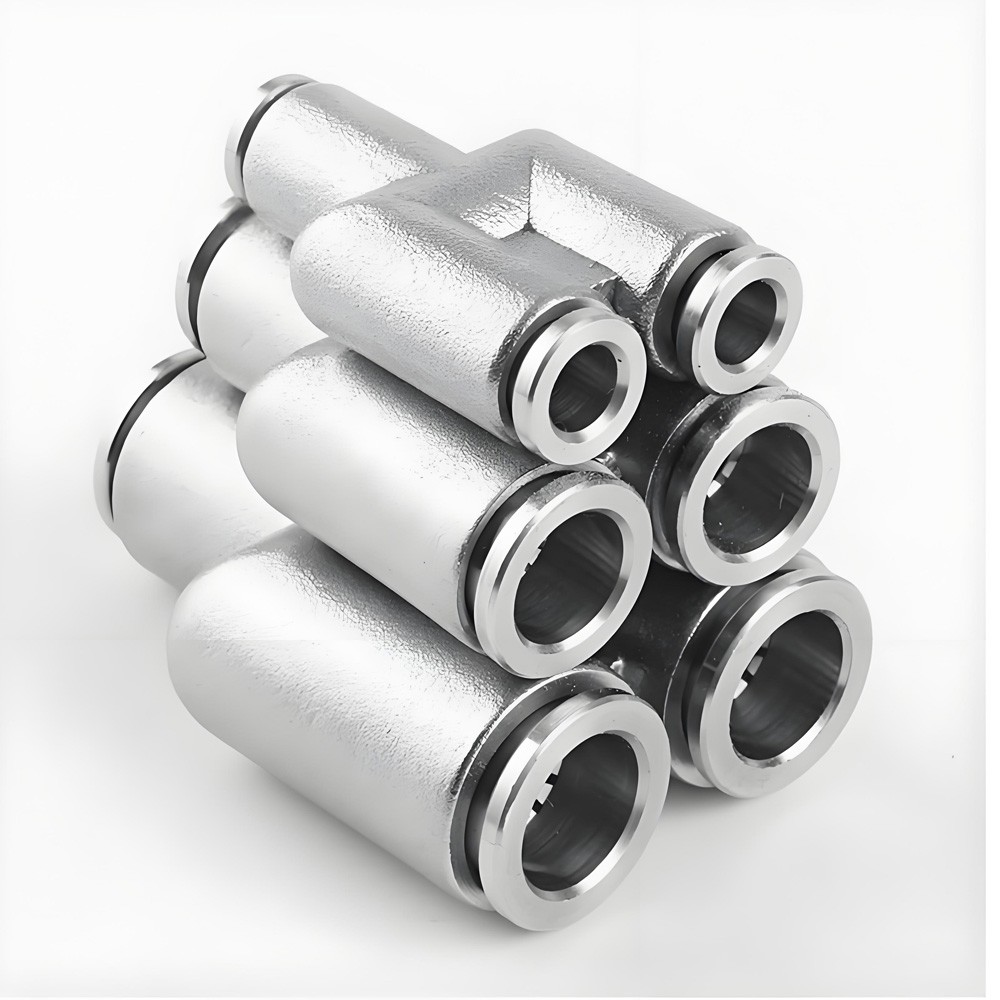 Pneumatic Push Fit Connector A2 Stainless Steel Tube Pipe Joiner Air Water Lines