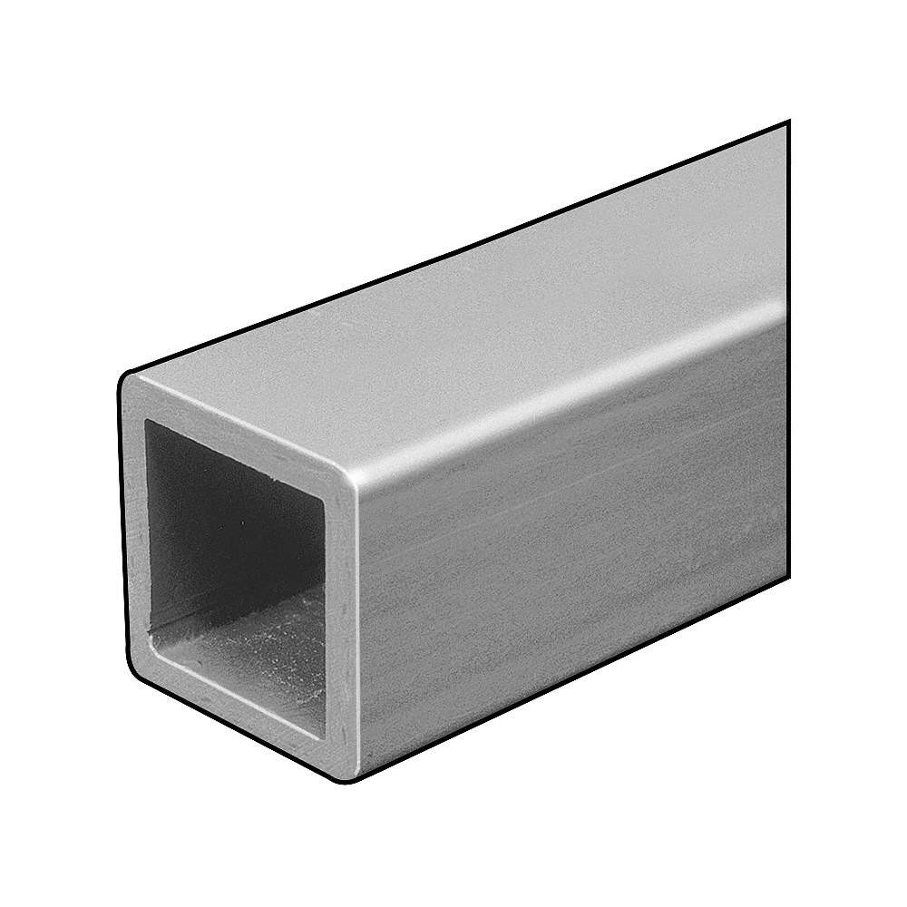 FIBERGRATE 870970 Sq Tube,ISOFR,Gry,1/4 T x4 In OD Sq,10Ft 4ATR1